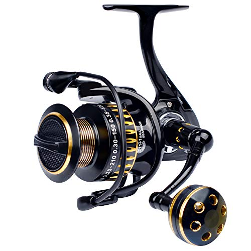 lqgpsx Moulinet De PêChe 11 + 1 BB Roulements À Billes Type Ligne De Roue De Coupe en Alliage pour La PêChe en Eau Sain…