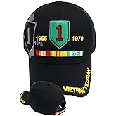 First Military Choice 1st Infantry Division Vietnam Veteran Black Baseball Cap