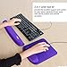 Nex Mouse Mat with Wrist Rest Pad Mouse Pad Keyboard Mouse Memory Foam Stress Disorder Pads Kit Wrist Rest Pad for Surfing and Gaming (Purple)