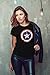 Black America Shield Graphic Tees for Women | Light Distress, M