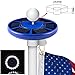Blue Solar Flagpole Light Flag Pole Solar Lighting- Brightest, Most Powerful -20 LED Downlight Lights up Flags on Most 15 to 25 Ft Flag Pole Light Night Lighting - Brightest, Hassle-free, Eco-friendly, Energy-saving, Low-cost Solution on the Market - 1 Year 100% Satisfaction Guarantee!
