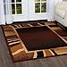Home Dynamix Premium Rizzy Contemporary Abstract Border Area Rug, Brown/Beige, 21