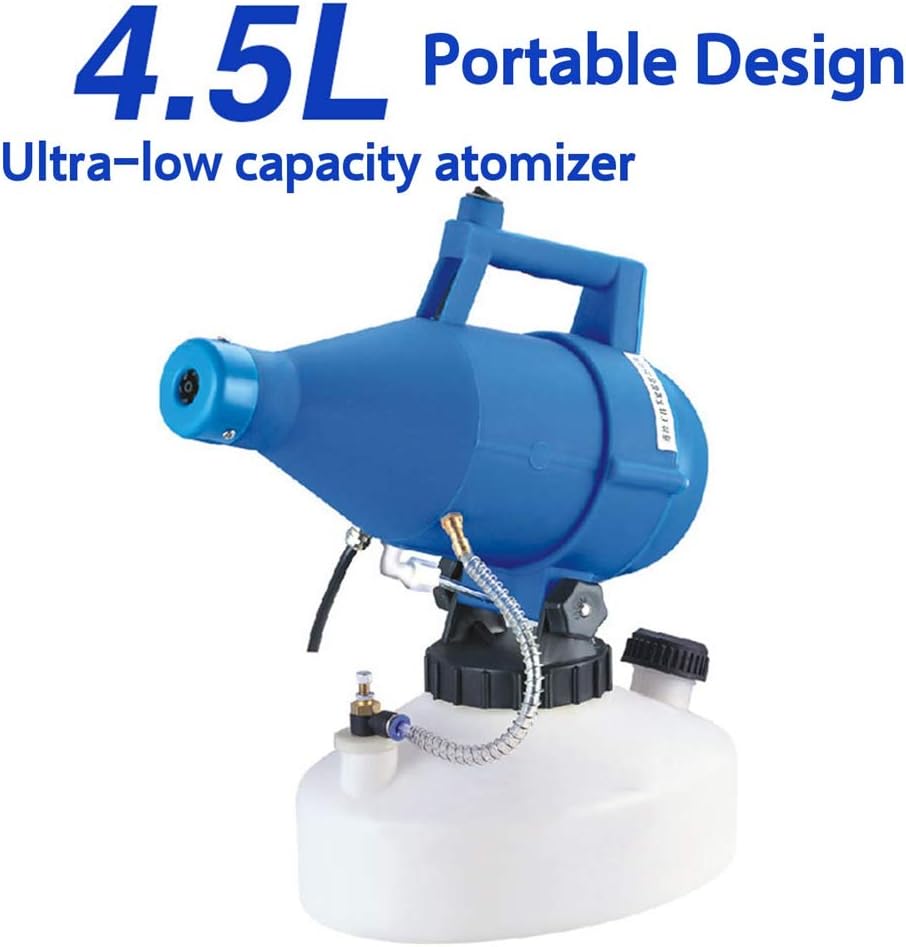 Handheld Disinfection Sprayers 4.5L,Electric cold ULV Fogger Disinfection Machine Insecticide Atomizer,For shopping malls,restaurants,families, school etc