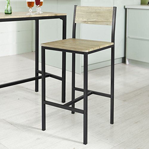 image for Haotian Sling High Bistro Set,Home Kitchen Outdoor Garden Bar Set,Pati