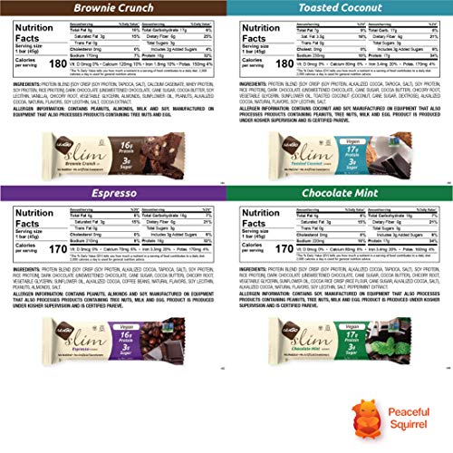 NuGo Slim, Protein Bar Variety Sampler, (7 Flavors,14 Bars Total) 1.