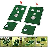 OOFIT Smiling Face Golf Cornhole Game with Chipping