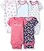 Gerber Baby Girls 5-Pack Short Sleeve Variety Onesies Bodysuits Pink Princess Newborn