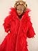 An Amazing Red Floor Length Fur Coat Made for the Barbie Doll Only Coat No Other Clothing