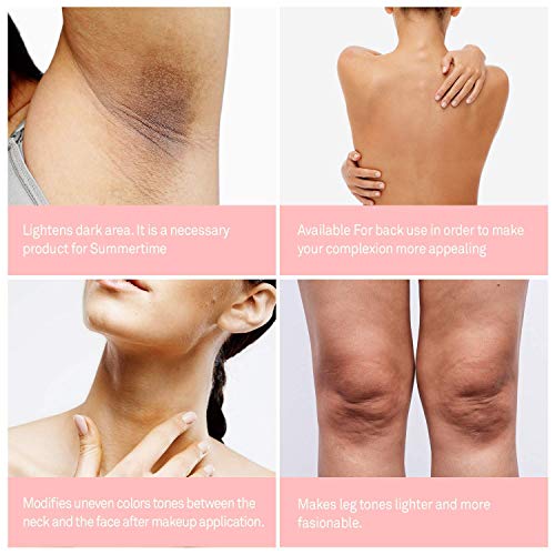 Lightening Cream, Underarm Whitening Cream Effective for Armpit, Knees, Elbows, Sensitive & Private Areas, Whitens, Nourishes, Repairs & Restores Skin
