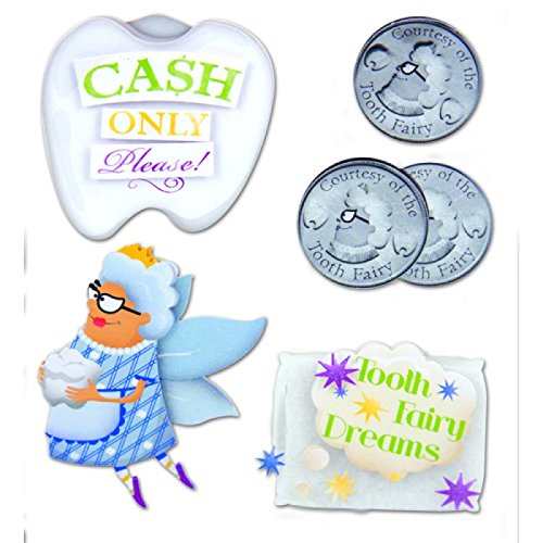Tooth Fairy Stacked Stickers 5/Pkg-