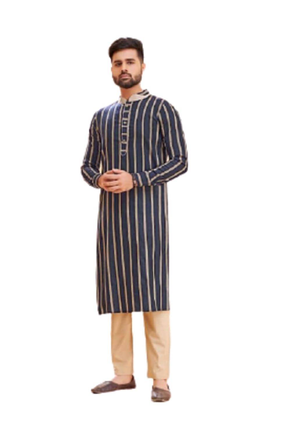 Buy Trendz Men Black Regular Kurta & Pant Set Size XL (45) at Amazon.in