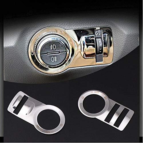 for Chevrolet Malibu Cruze Trax Opel Mokka Astra J Insignia Stainless Steel Lamp Headlight Switch Decoration Sticker/Trim One Hole