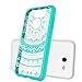 Galaxy J3 Emerge Case,J3 Eclipse/J3 2017/J3 Prime/J3 Mission/Luna Pro/Sol 2/Express Prime 2 Case Clear ,Anoke Slim Fit Phone Cases Cover with Screen Protector for Women Girls Samsung J3 Emerge CH Mint