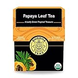 Organic Papaya Leaf Tea - Kosher, Caffeine Free, GMO-Free - 18 Bleach Free Tea Bags (Pack of 2)
