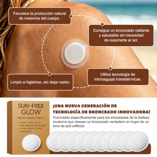 20 x Sun Free Glow Micro needle Patch Tanning Patches Tanning Patches Bronzing Patches provide a natural glow and natural bronzing effect for all skin types 2 boxes