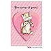 NobleWorks - Funny Valentines Day Card for Adults - Naughty Valentine, Spouse Notecard with Envelope (1 Card) - P-ssy 2126