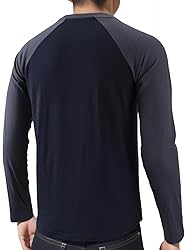 HARBETH Men's Casual Vintage Slim Fit Long Sleeve