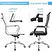 Furmax Ribbed Office Chair High Back PU Leather Executive Conference Chair (79p0 black)