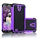 Njjex for Galaxy Mega 6.3 Case， [Nveins] Shock Absorbing Hybrid Dual Layer Rubber Plastic Impact Armor Defender Bumper Rugged Hard Sgell Case Cover for Samsung Mega 6.3 i9200/i9205/i527 [Purple]