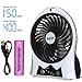 MED® Rechargeable Portable Handheld Mini USB fan with Upgrade 2600mAh Battery,with Side Light, 3 Speeds, Personal Cooling for Traveling,Boating,Baby Stroller,Fishing,Camping