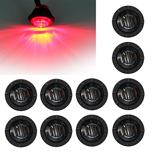 FXC 10x 3/4" Round LED Clearence Light Front Rear