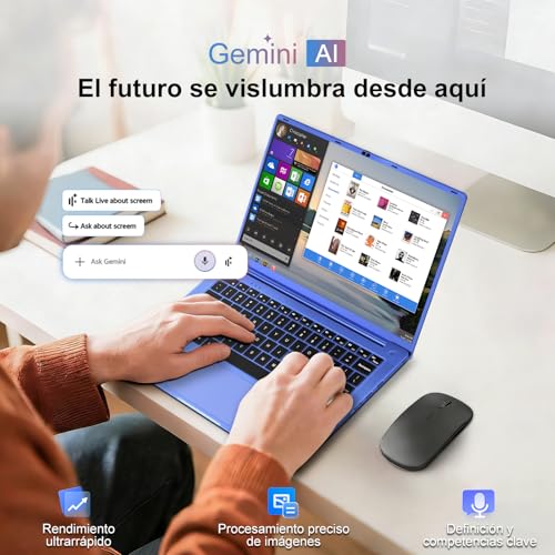 Laptop 14 Inches Celeron N5095 Upto 2.9 GHz Laptops 8GB RAM 256GB SSD TF 1TB LPDDR4 Win11 5G WiFi 1920*1080 FHD Mini HDMl Laptop Protective Film Spanish – Purple Metallic Body5