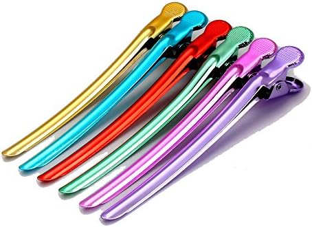 Hleeduo® Hair Clip, Duckbill Clip with Coated Titanium Surface,pack of 6pcs