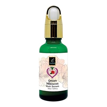 The EnQ Onion Hibiscus Hair Serum Anti Hair Fall Serum Hairfall Control Serum 98% Organic Natural 30ml