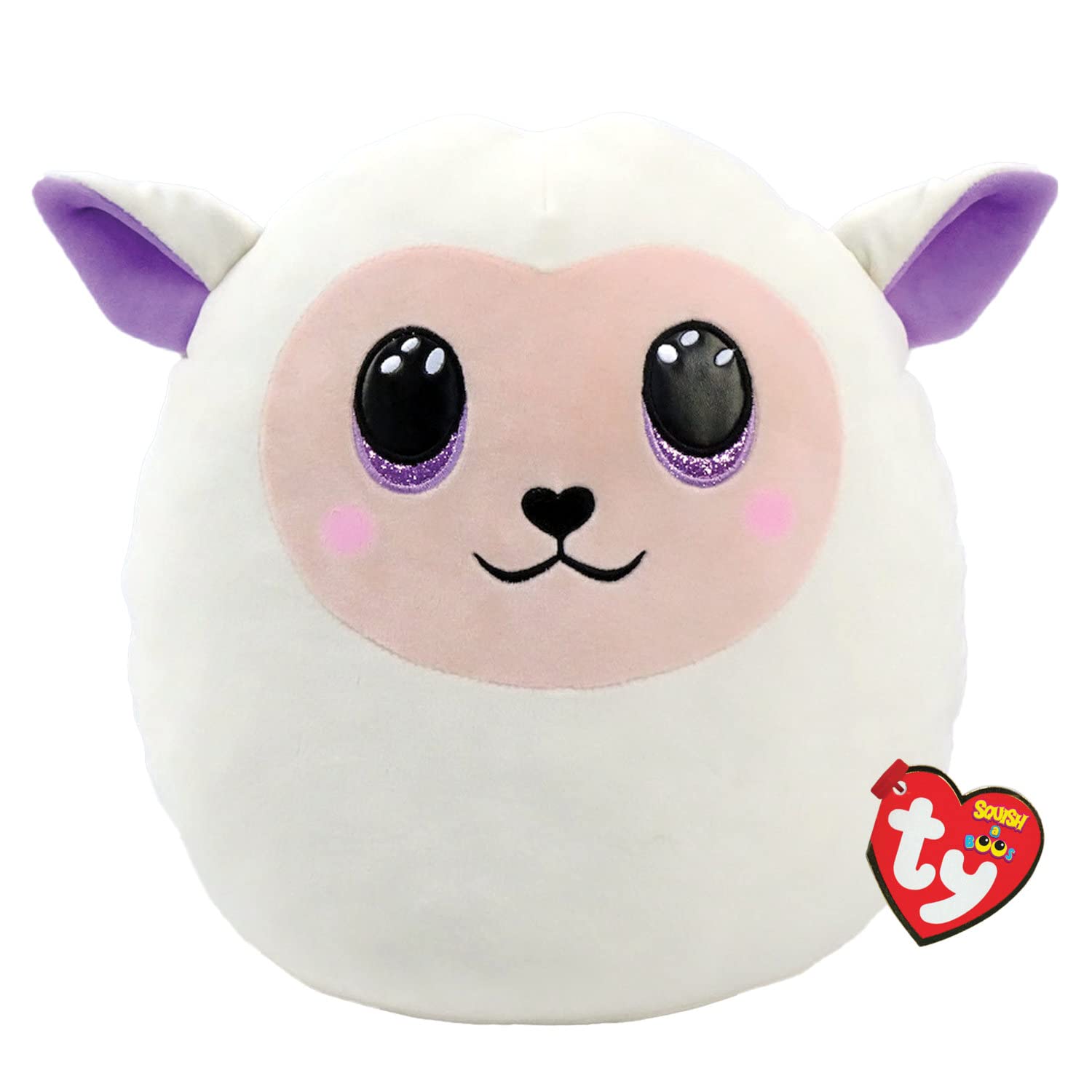 TY Fluffy Lamb Easter Squish-A-Boo 14" | Beanie Baby Soft Plush Toy | Collectible Cuddly Stuffed Teddy