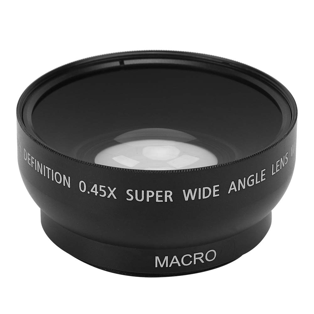 49MM 0.45X Wide Angle Macro Lens,Aluminum Alloy 49MM 0.45X Wide Angle Camera Optical Glass Macro Lens,for All 49MM Diameter Camera Lens