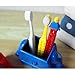 Kids Children Antibacterial Toothbrush Brick Design Toothbrush Brick Holder Case Cover (BlockBrush-RedHolder)