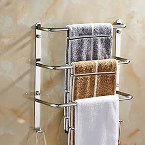 Toalleros de Barra para Bano Acero Inoxidable 34/44cm, 3 ...