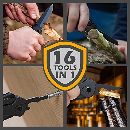 Multitool Knife Camping Survival Knife Unique Gifts for Men Dad Husband