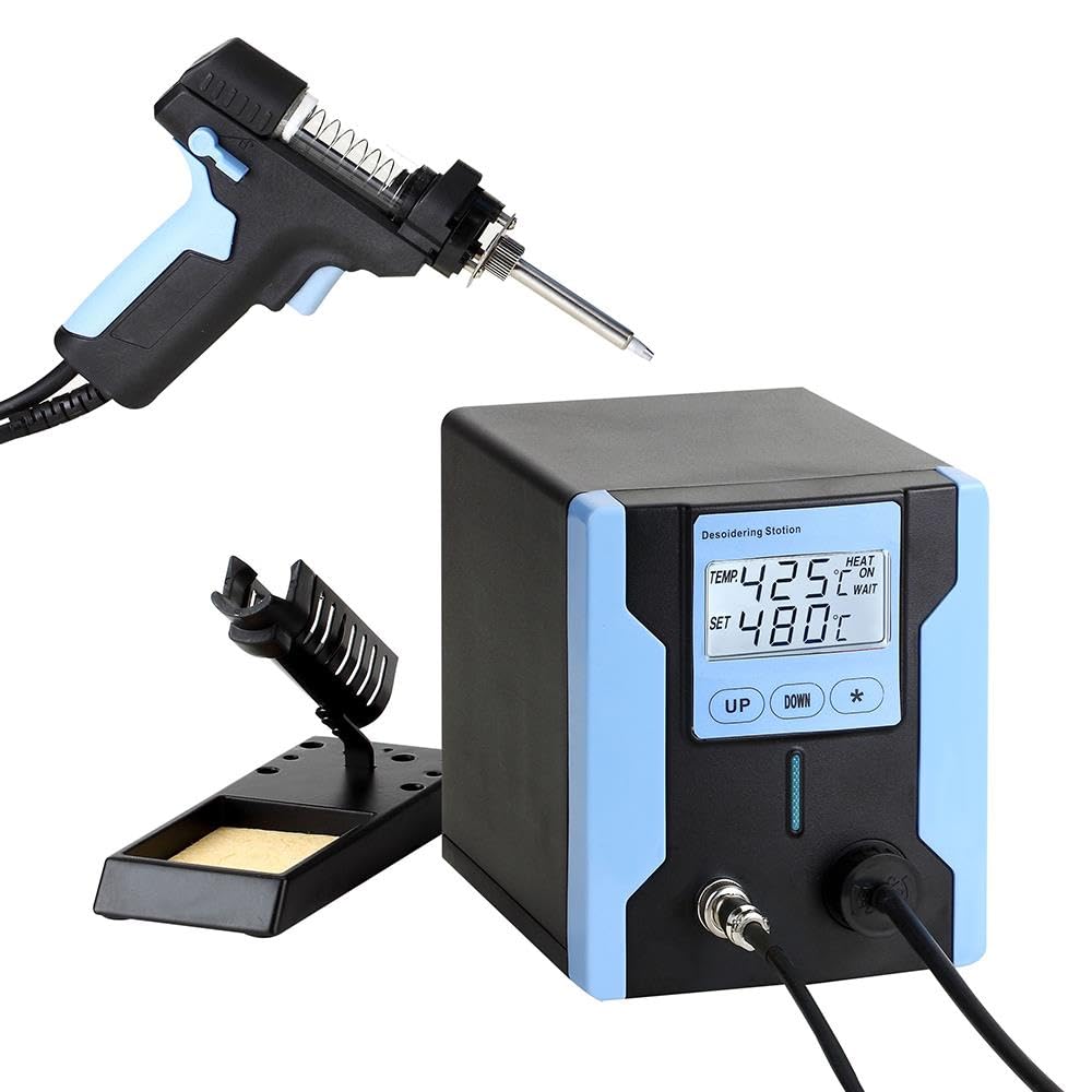 90W Temperature Controllable Desoldering Rework Station 480°C Temperature Adjustable Circuit Repair with Accessory Kit ZD-8915