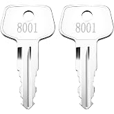 8001 Toolbox keys for Sears, Kobalt and Husky | Precision Cut Tool Box keys Replacement - 2 Pcs