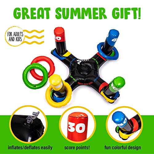 Inflatable Pool Ring Toss Game Inflatable Swimming Pool Water Game