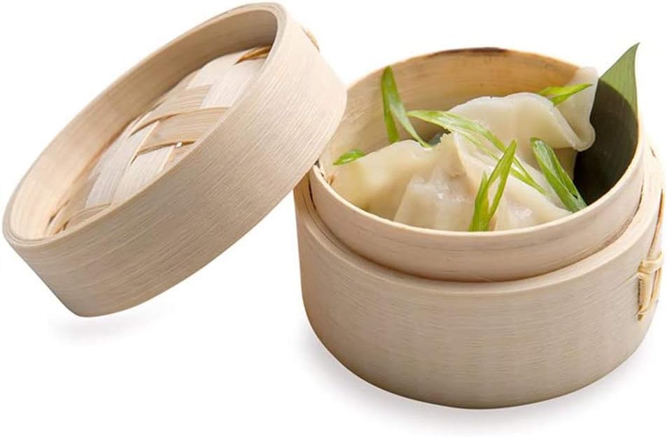 FCSFSF Wooden Dumpling Steamer Basket for Restaurant Home