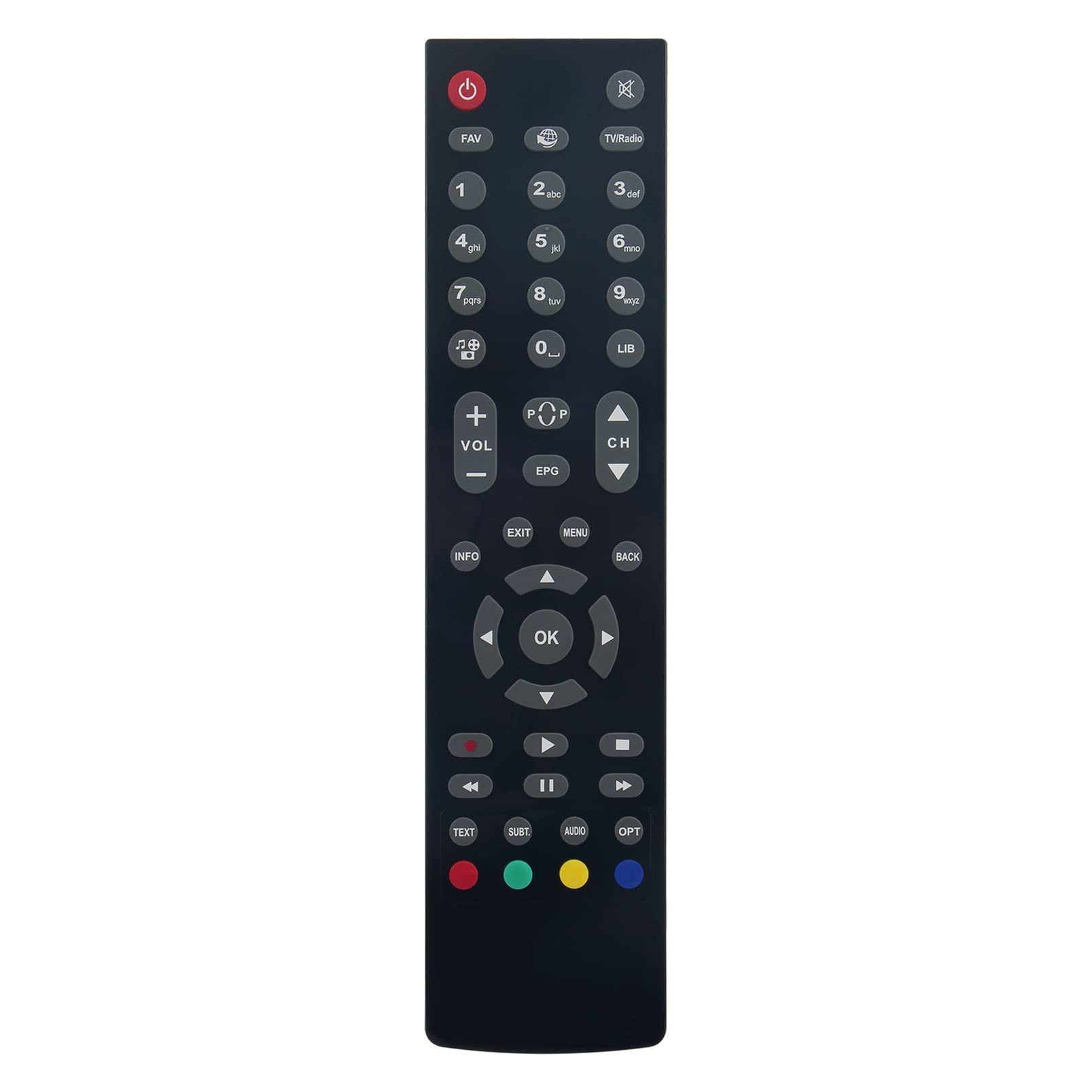 ALLIMITY RC2712 RC 2712 Replace Remote Control fit for Hitachi Finlux XORO Bush B320PVR B500PVR B1000PVR HRK-8910 HRS-8820 T7675-1TB TS7100 HDR5T01 HDR10T01 HDB96E