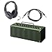 Yamaha THR10X Hi Gain Modeling Desktop Amplifier in Camouflage Green with Open-Ear Headphones and Instrument Cable