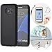 Anti Gravity Phone Case for Samsung Galaxy S7 Edge CloudValley [black] Magical Nano Sticky Can Stick to Glass, Mirrors, Whiteboards, Metal, Kitchen Cabinets or Tile, and Most Smooth, Flat Surfaces