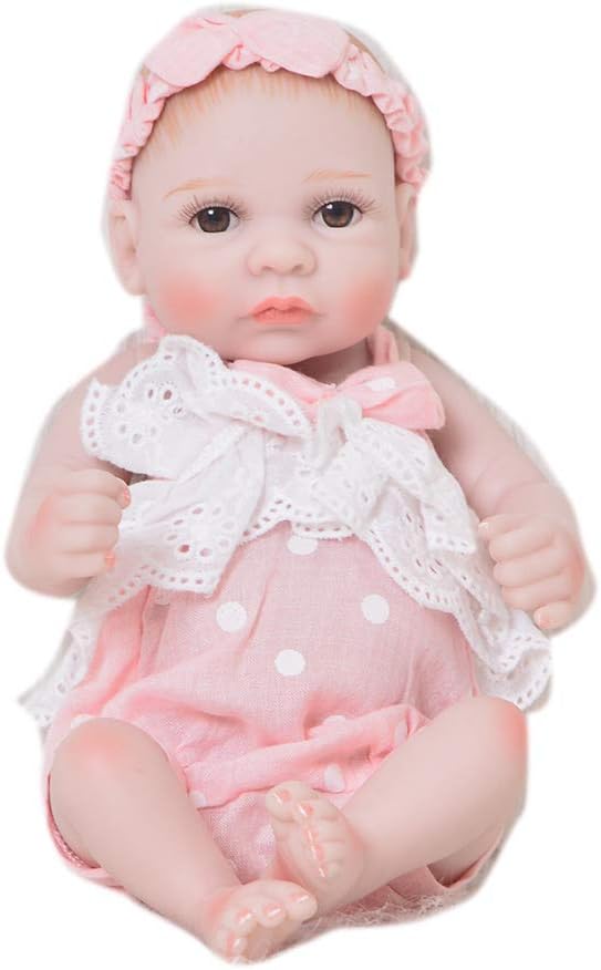 Prezzo LVYE1 Mini Bambola da 10 Pollici Reborn Babies Full Silicone Vinile Corpo Bambole Appena Nate Ragazzo Realistico Giocattoli per Bambini Regali di Compleanno per Bambini Offerte