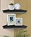 Shelving Solution Corner Wall Shelf, Set of 2 (Black)