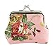 Toraway Wallet, Retro Womens Flower Small Wallet Coin Purse Clutch Handbag (Pink)