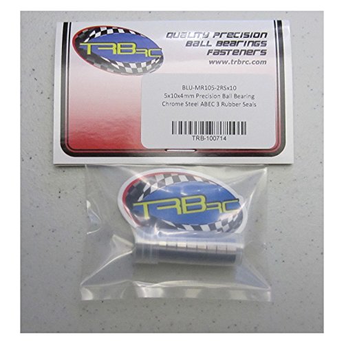5x10x4mm Precision Ball Bearings ABEC 3 Rubber Seals (10) MR105-2RS-BU