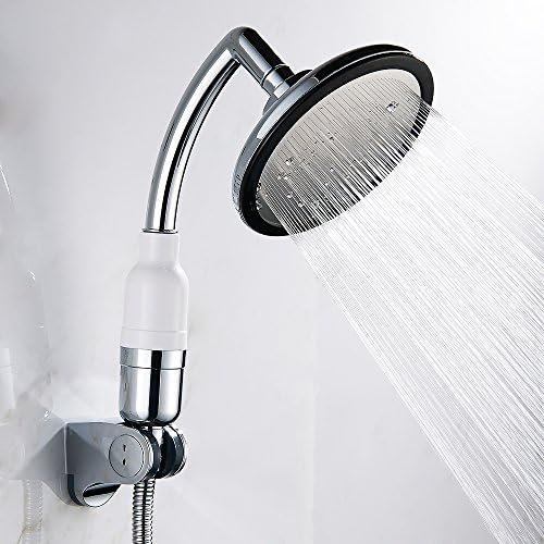 Hotbestus 5.71 Inch Large Round Filter Handheld Shower Head High Pressure Water Saving 30% Negative Ionic Filter Spa Showerhead for Dry Skin and Hair