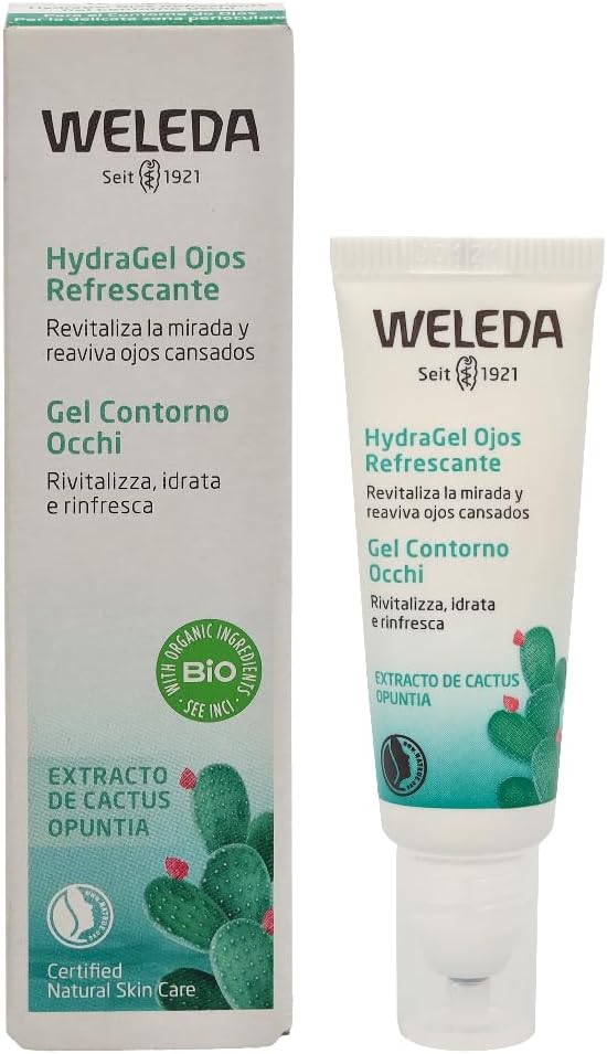 WELEDA Sheer Hydration Eye Gel 10ml Prickly Pear Cactus Cucumber Aloe Vera
