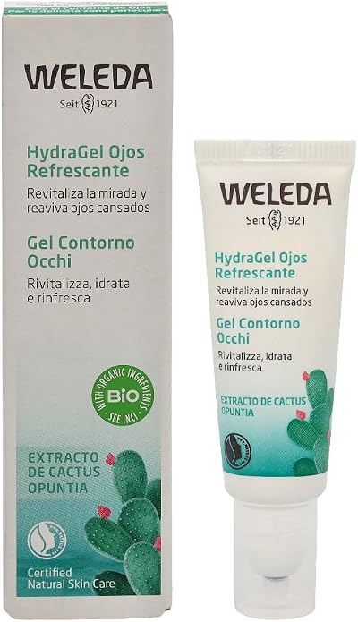 WELEDA Sheer Hydration Eye Gel 10ml Prickly Pear Cactus Cucumber Aloe Vera