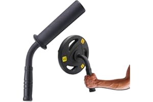 Wrist Forearm Strengthener Fits 2 Inch Weight Plates, Arm Wrestling Hammer Bar with Barbell Clamp, Heavy-Duty Wrist Strength 