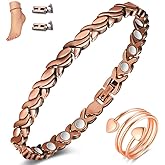 Cigmag Copper Anklet for Women Ultra Strength Solid Copper Anklet Bracelet Adjustable Length with Sizing Tool