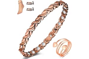 Cigmag Copper Anklet for Women Ultra Strength Solid Copper Anklet Bracelet Adjustable Length with Sizing Tool
